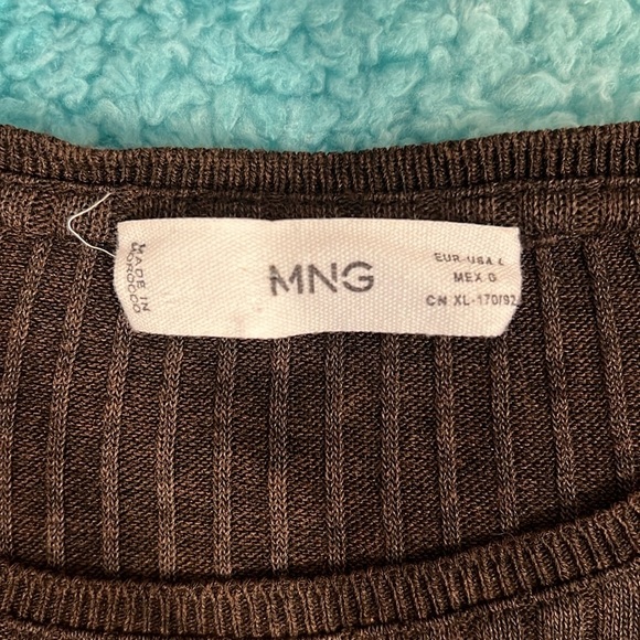 🔥Mango Chocolate Ribbed Knit Top🔥 - Picture 5 of 6